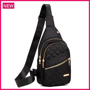 Small Sling Backpack Daypack Crossbody Bag Water Resistant Nylon Travel Sport